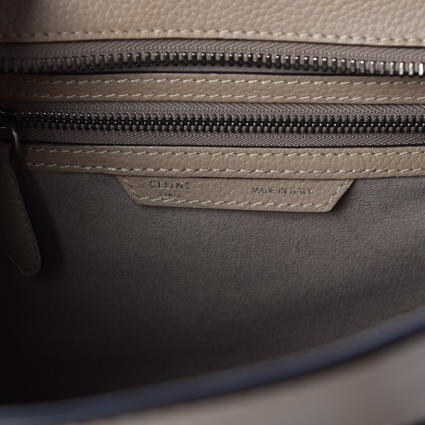 Drummed Calfskin Micro Luggage Dune