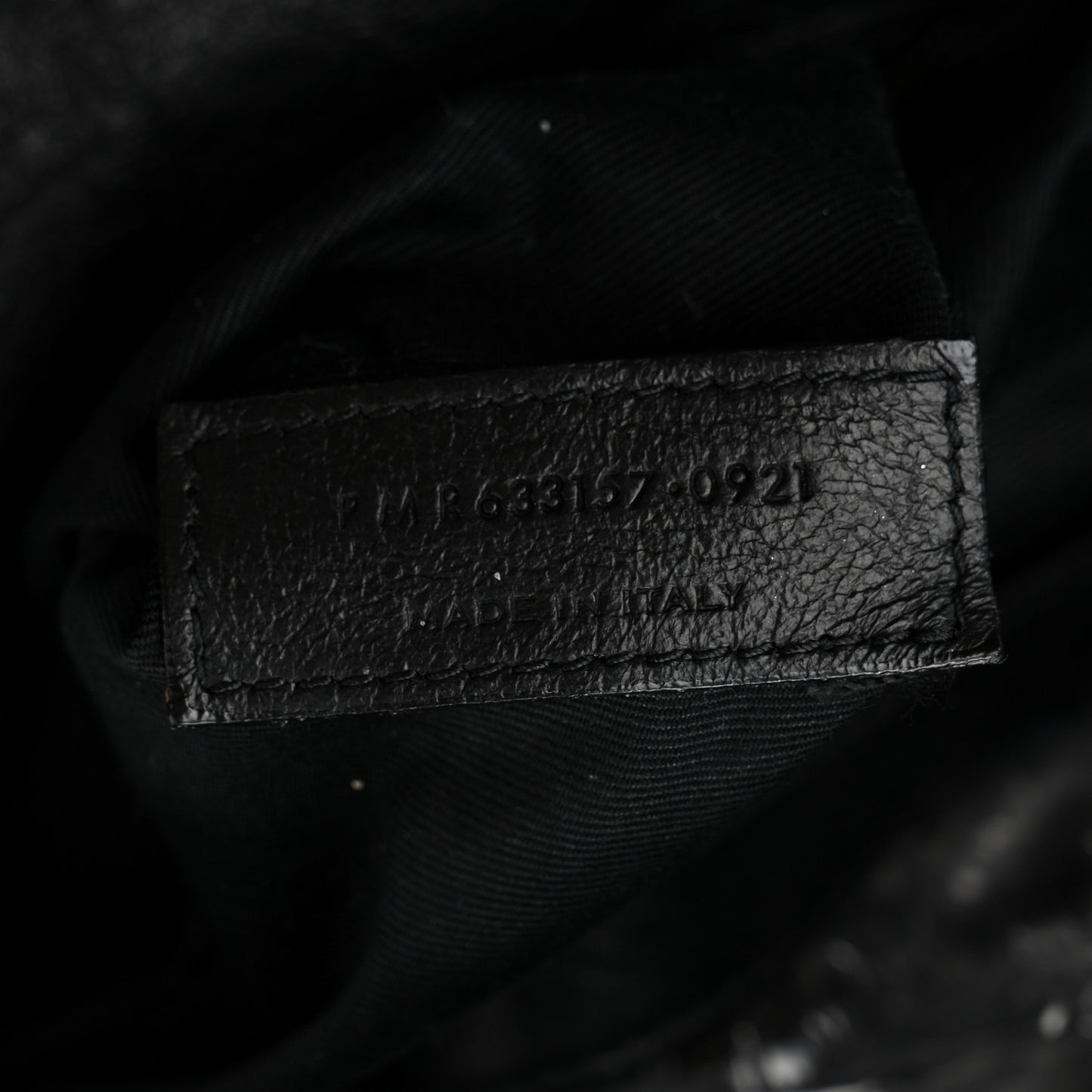 Crinkled Calfskin Matelasse Monogram Large Niki Chain Satchel Black