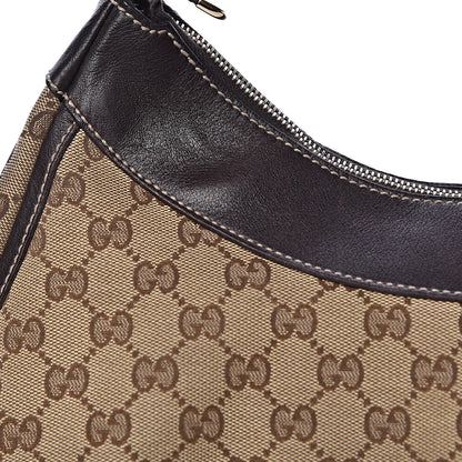 Gucci Monogram Large D Gold Hobo Dark Brown 11 of 17