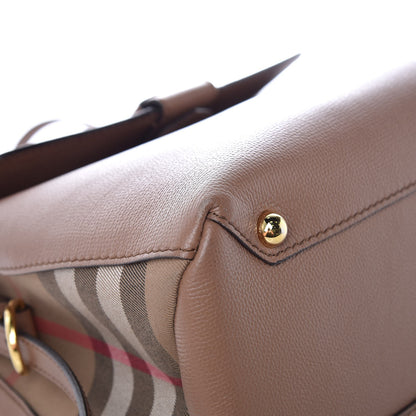 Burberry Derby Calfskin House Check Medium Camberley Dark Sand 12 of 15