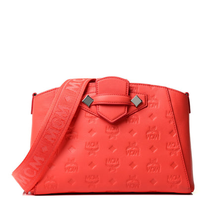 MCM Calfskin Ottomar Essential Crossbody Bag Hot Coral 1 of 9