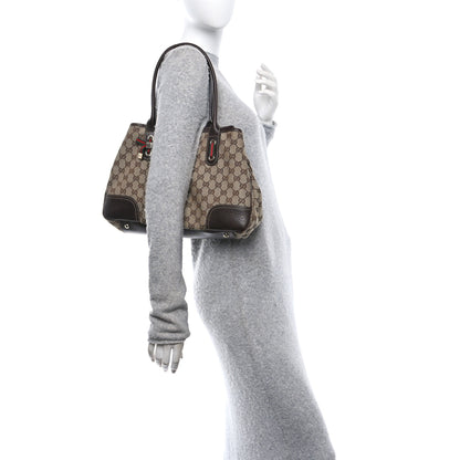 Gucci Monogram Medium Princy Tote Dark Brown 2 of 12