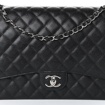 Chanel Caviar Quilted Maxi Double Flap Black 8 of 10