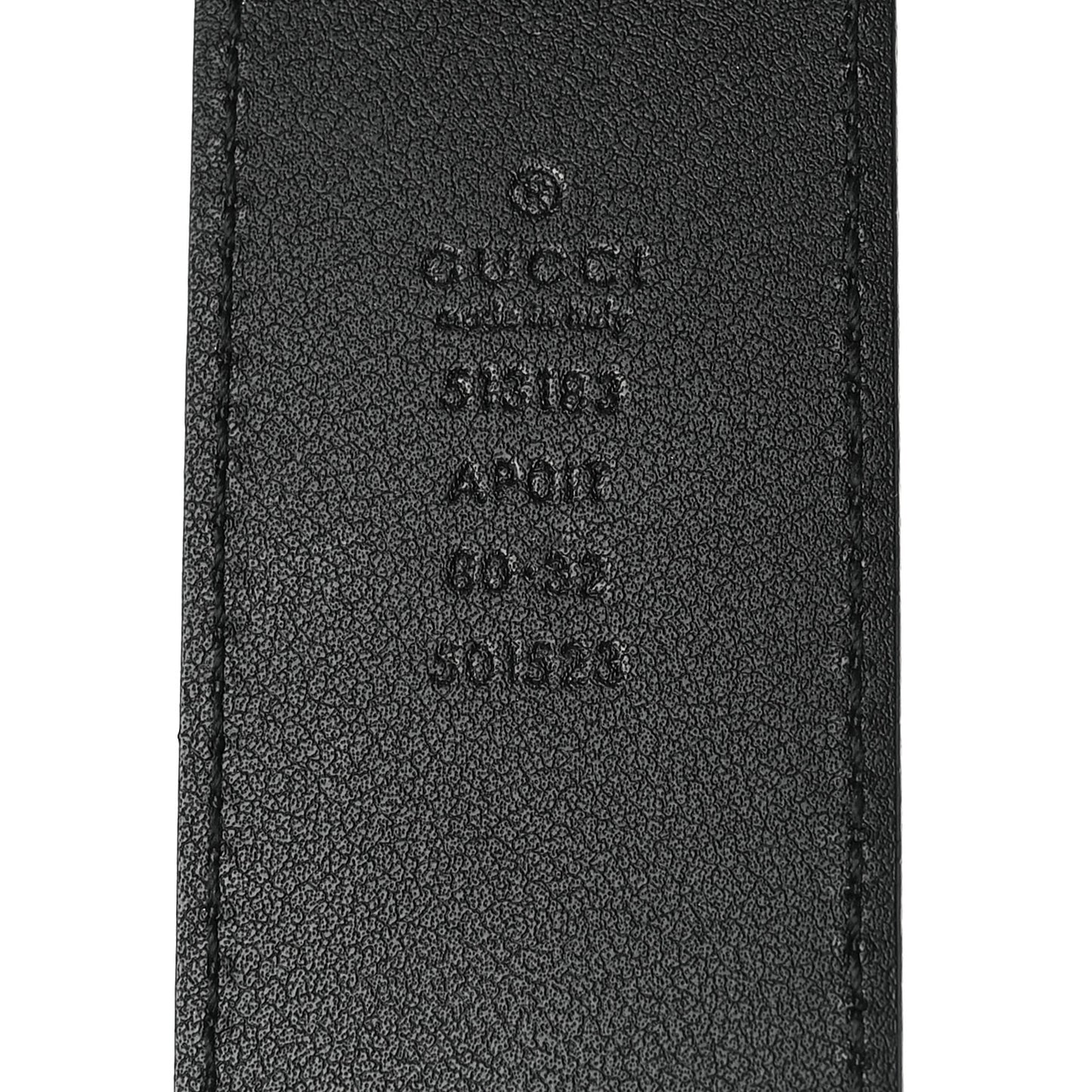 Calfskin Crystal Double G 40mm Belt 80 32 Black Multicolor