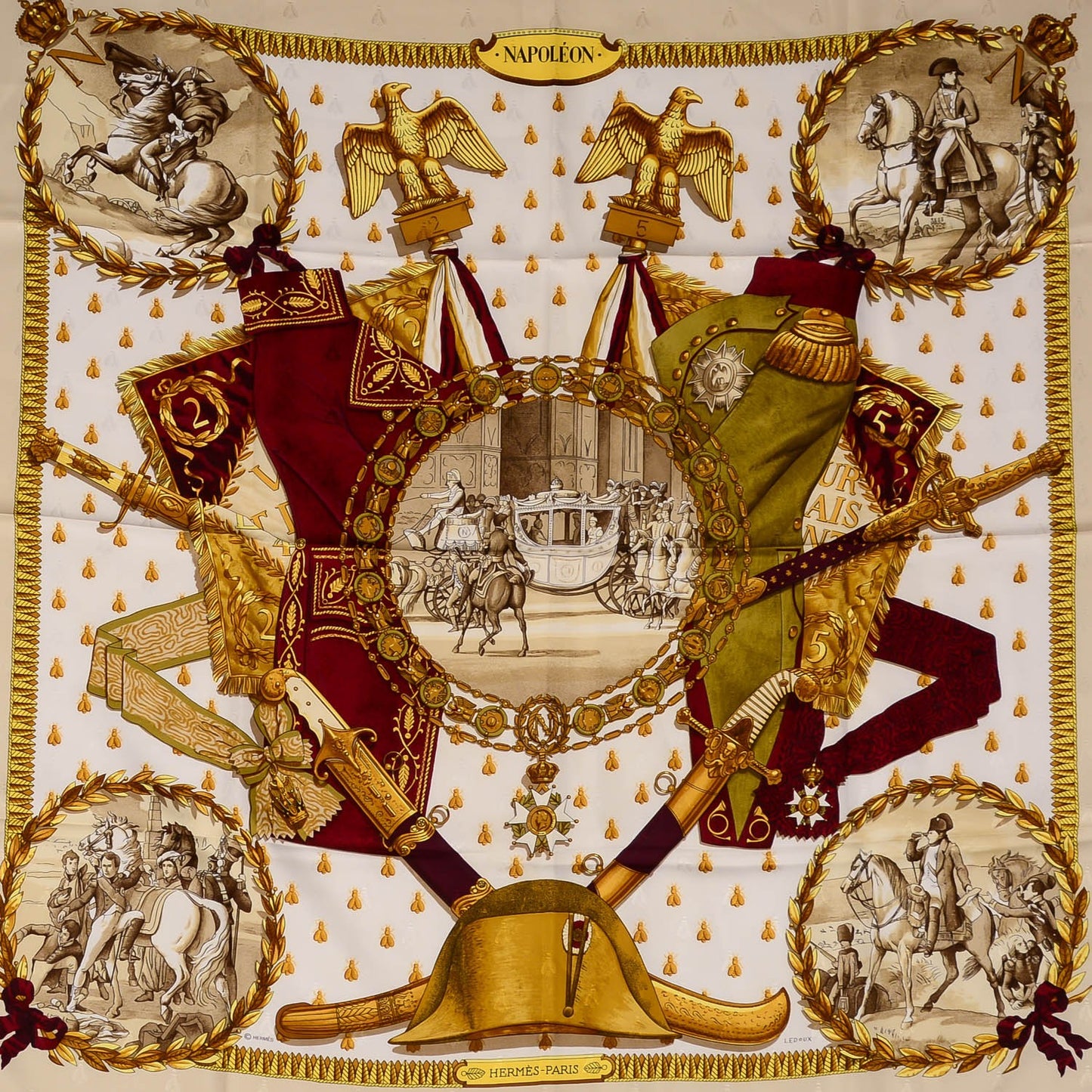 Silk Napoleon Scarf 90