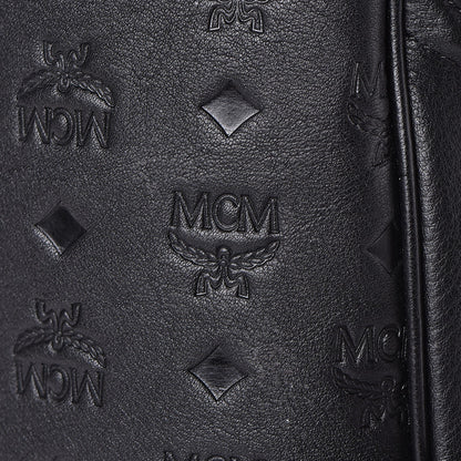 MCM Calfskin Ottomar Monogram Duke Backpack Black 17 of 19