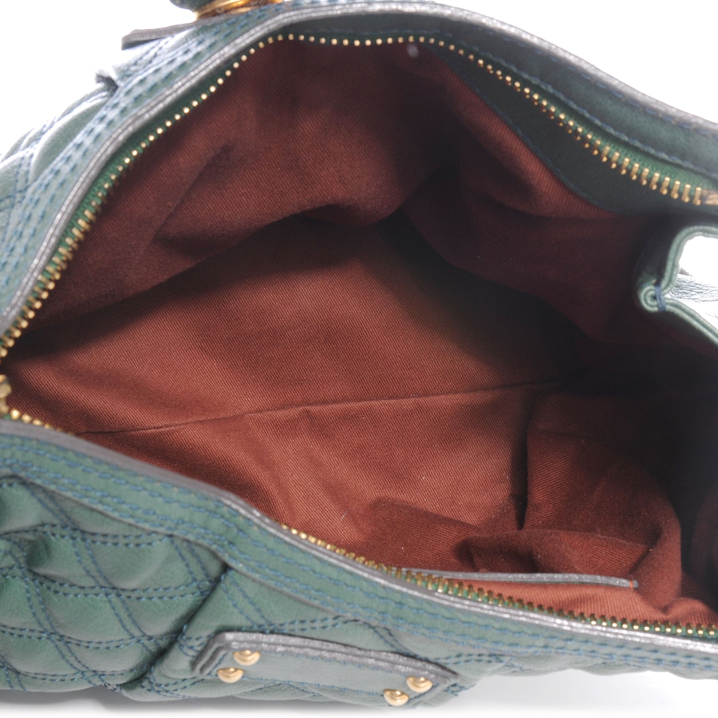 Quilted Leather Shoulder Bag Topaz