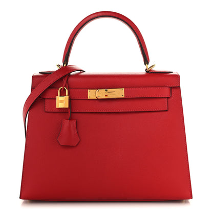 Hermes Epsom Kelly Sellier 28 Rouge Casaque 1 of 11