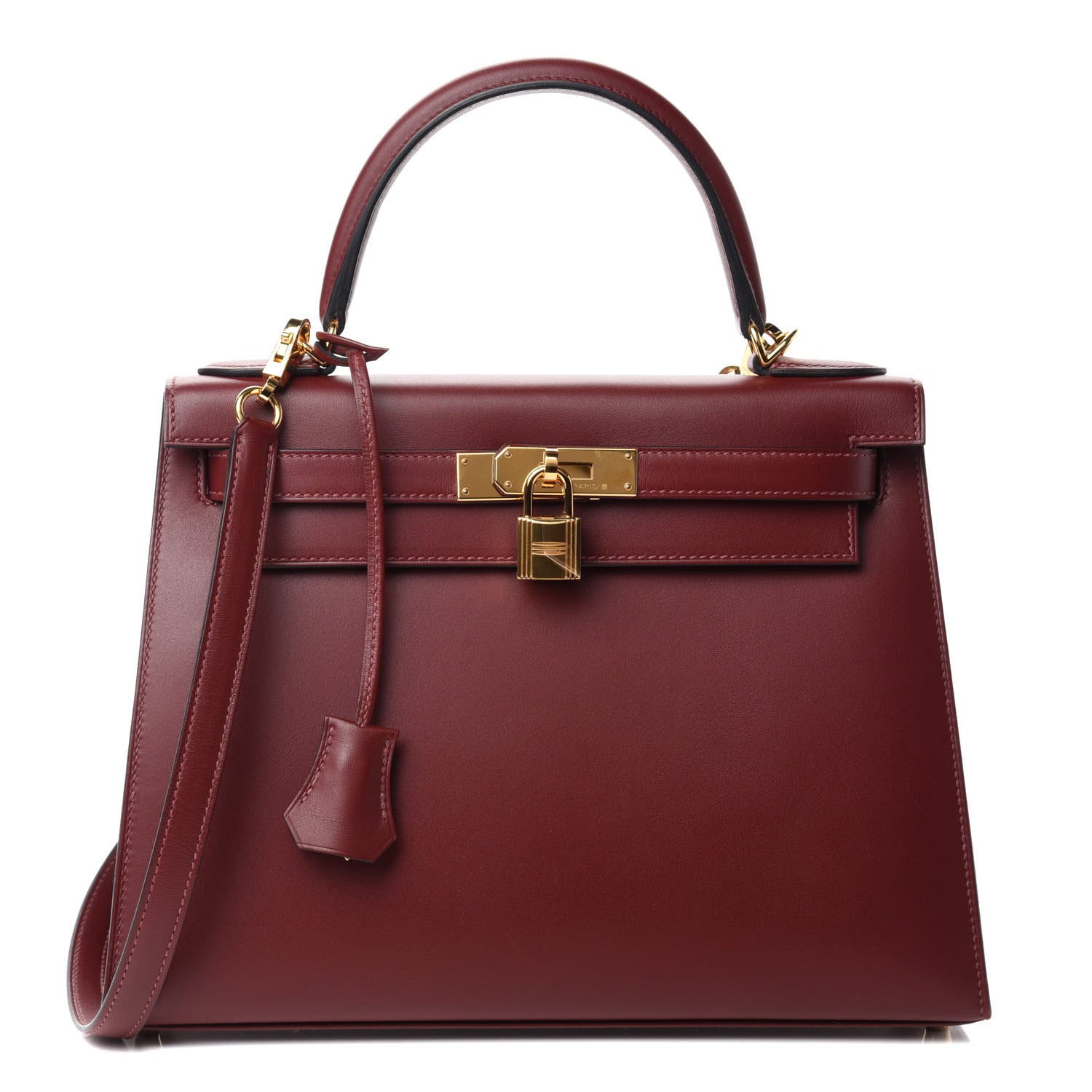 Hermes Sombrero Kelly Sellier 28 Rouge H 1 of 11