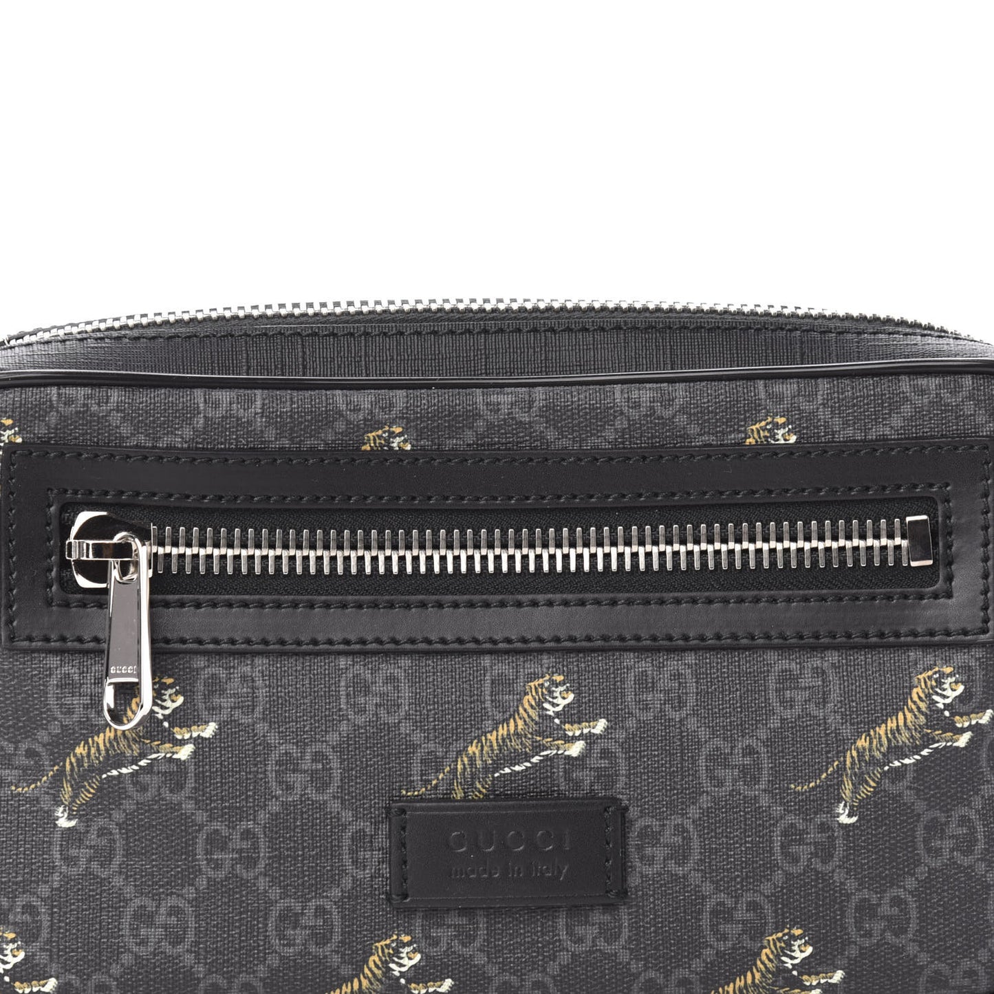 Soft GG Supreme Monogram Tigers Belt Bag Black Multicolor