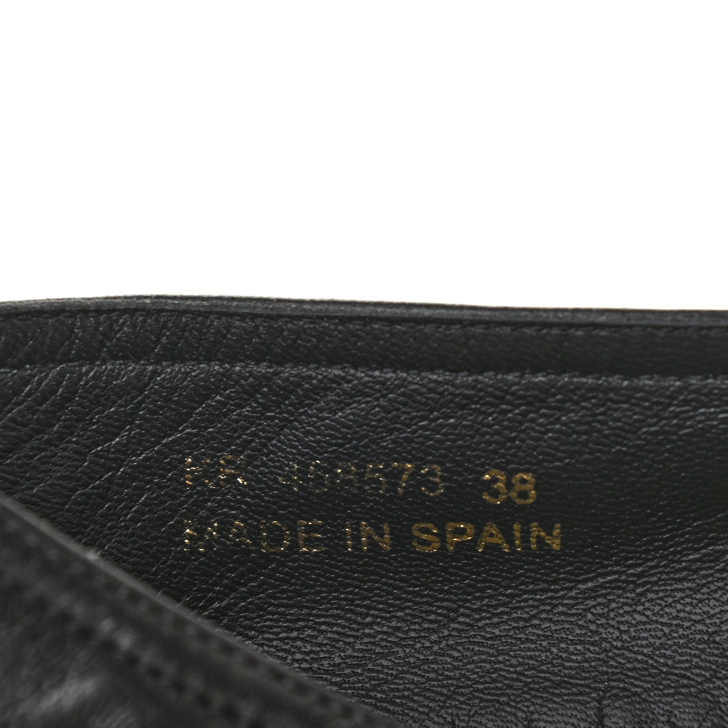 Saint Laurent Lambskin Monogram Espadrilles 38 Black 9 of 9
