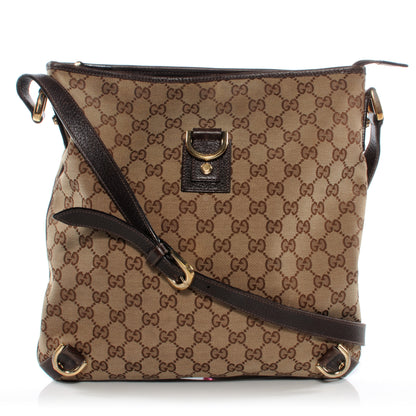 Gucci Monogram Abbey Messenger Bag Dark Brown 1 of 10