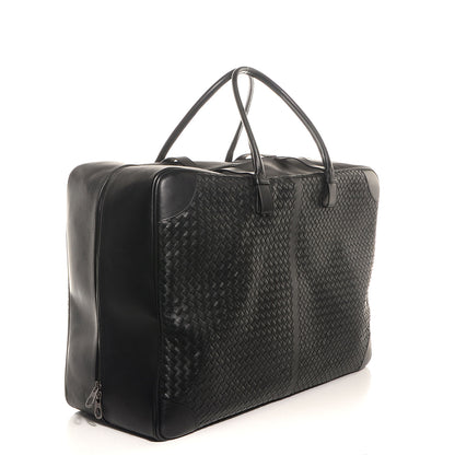 Bottega Veneta Nappa Intrecciato Luggage Travel Bag Nero Black 3 of 7