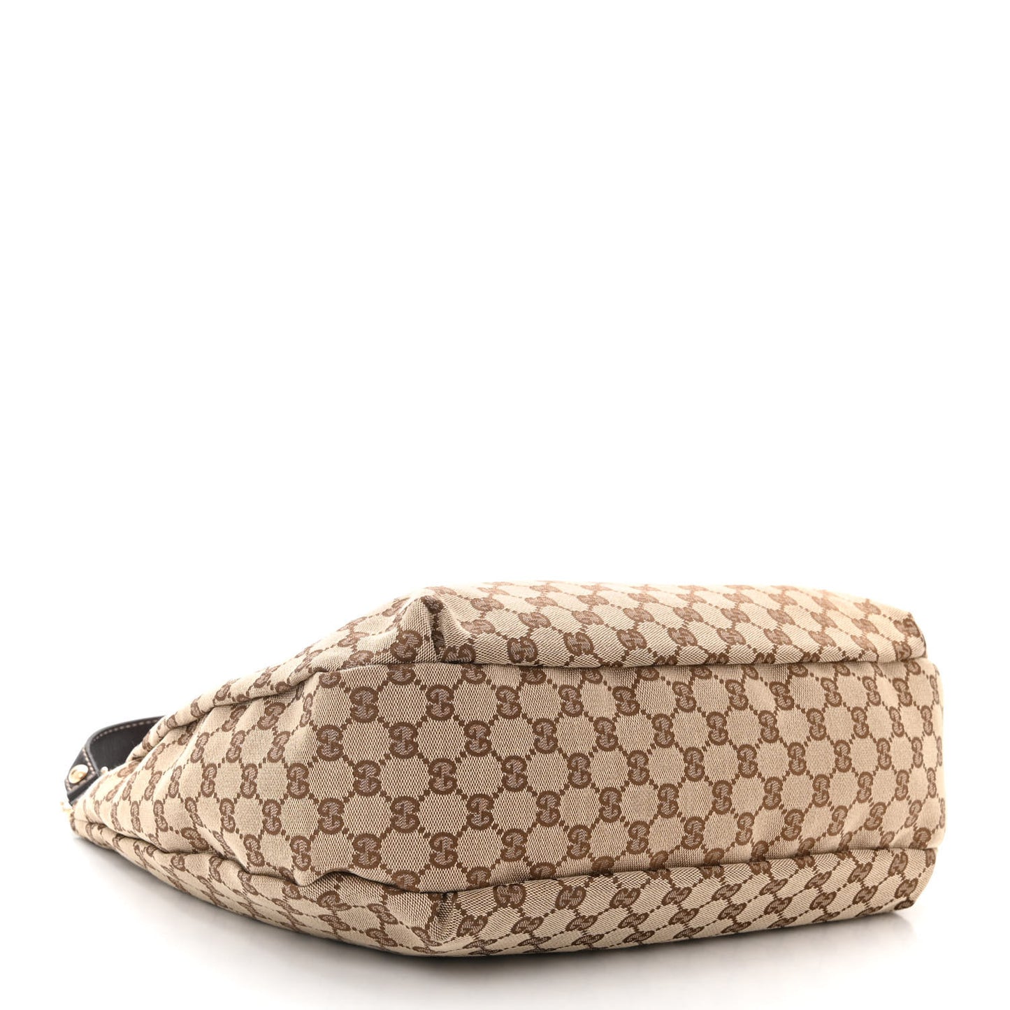 Monogram Large New Ladies Web Hobo Dark Brown