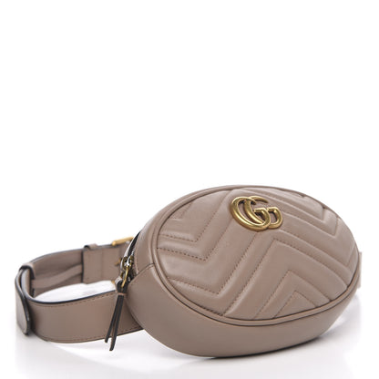 Gucci Calfskin Matelasse GG Marmont Belt Bag 85 34 Porcelain Rose 4 of 11