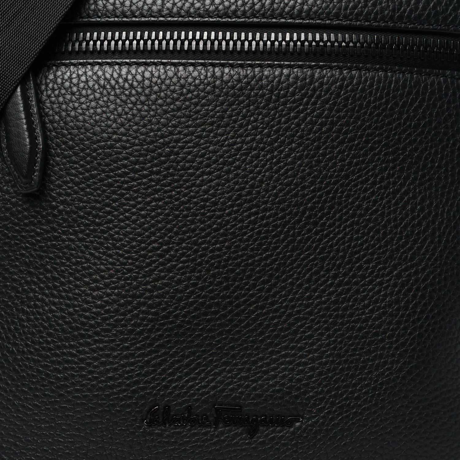 Salvatore Ferragamo Calfskin Firenze Crossbody Bag Black 7 of 9