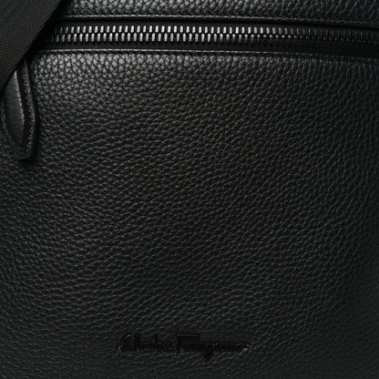 Salvatore Ferragamo Calfskin Firenze Crossbody Bag Black 7 of 9