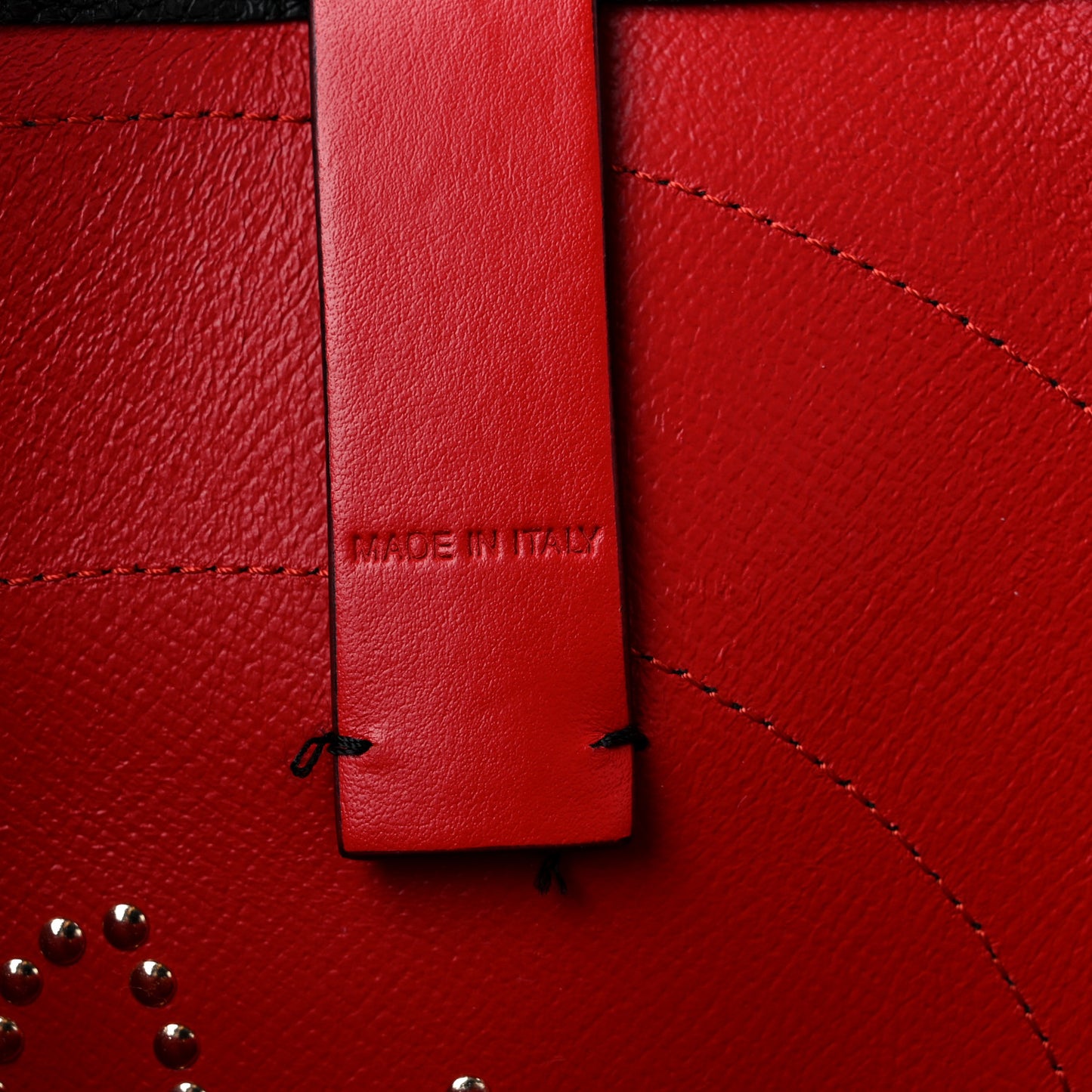 Calfskin Cabata Love Empire Paris Tote Black