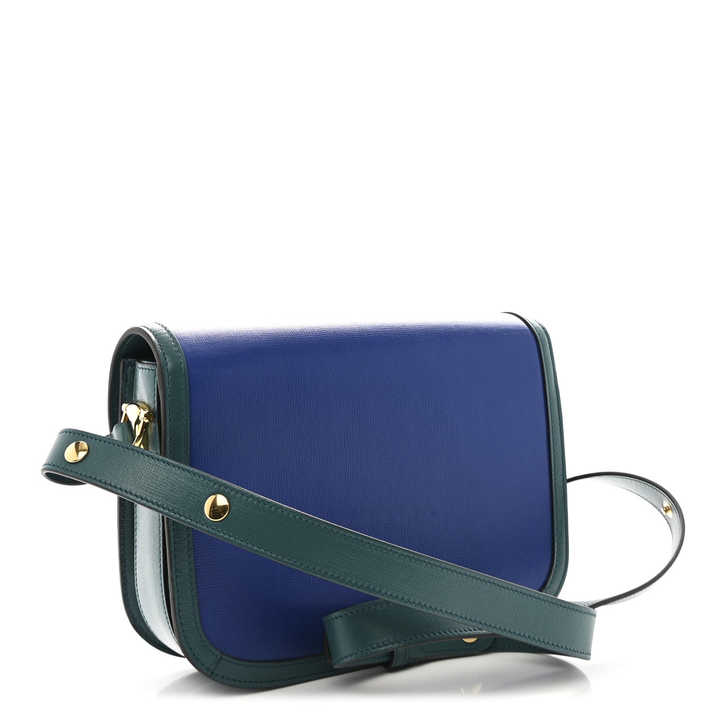 Gucci Azalea Calfskin Horsebit 1955 Shoulder Bag Imperial Blue Pavone 3 of 10