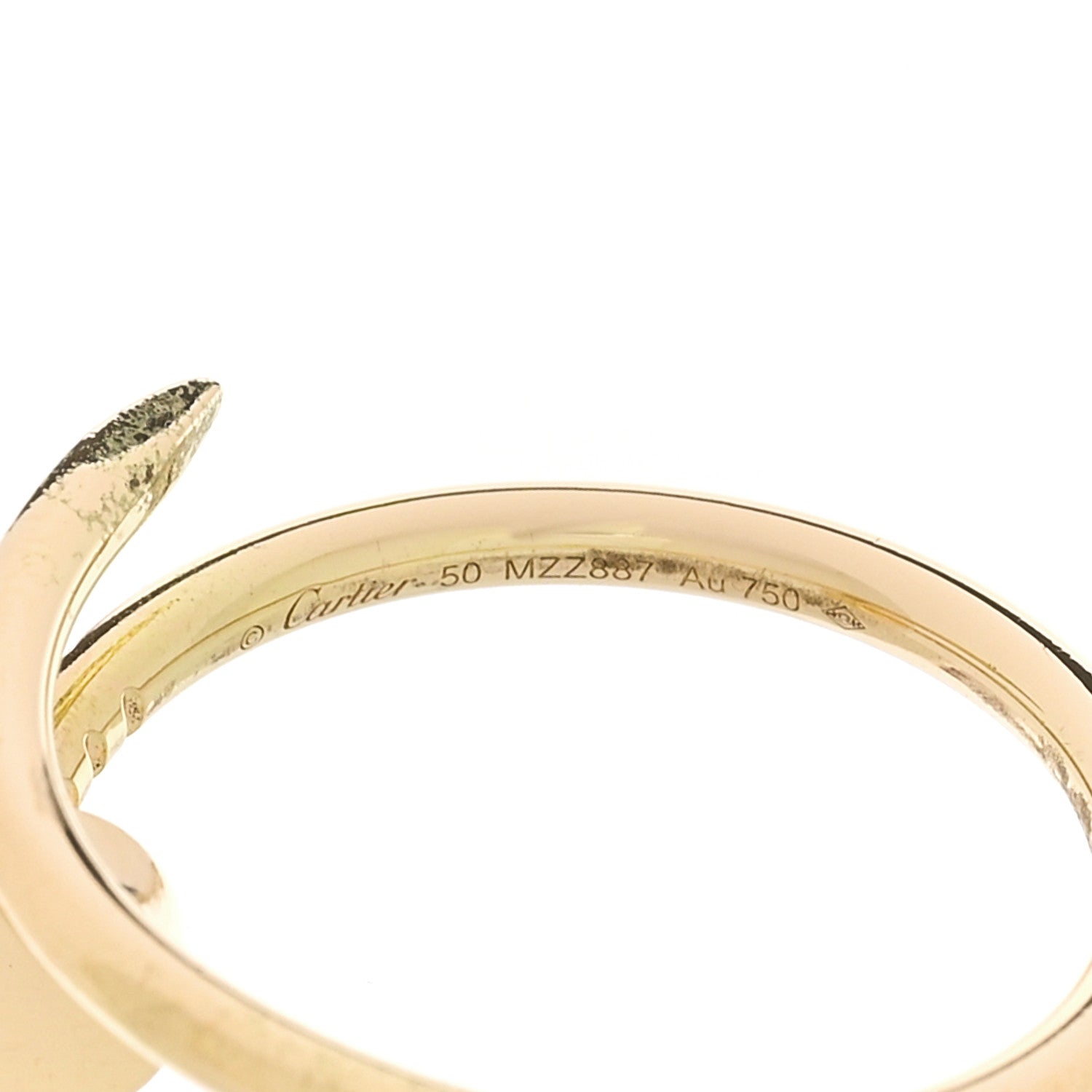 Cartier指輪 Cartier 18K Yellow Gold Small Juste Un Clou Ring 52 6 1882866