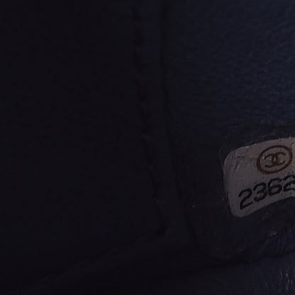 Chanel Iridescent Calfskin Python Patchwork Chevron Small Flap Black 8 of 8