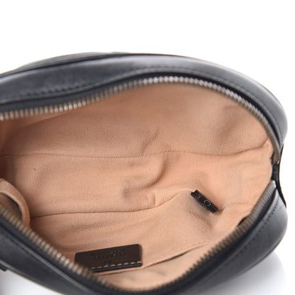 Gucci Calfskin Matelasse GG Marmont Belt Bag 85 34 Black 7 of 14