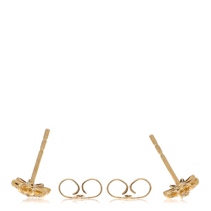 David Yurman 18K Yellow Gold Diamond Petite Starburst Earrings 3 of 5