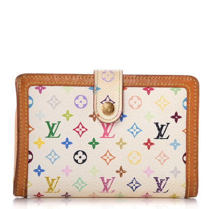 Louis Vuitton Monogram Multicolor French Purse Wallet White 1 of 13