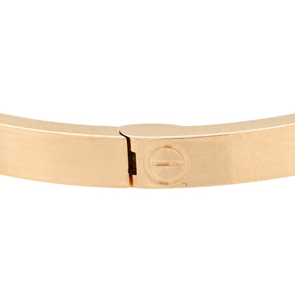 Cartier 18K Yellow Gold Small LOVE Bracelet 17 6 of 9