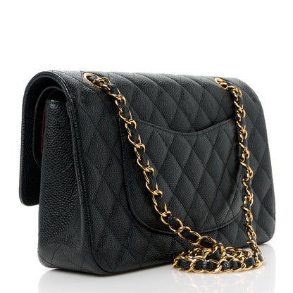 Chanel Caviar Quilted Medium Double Flap Black 3 of 12