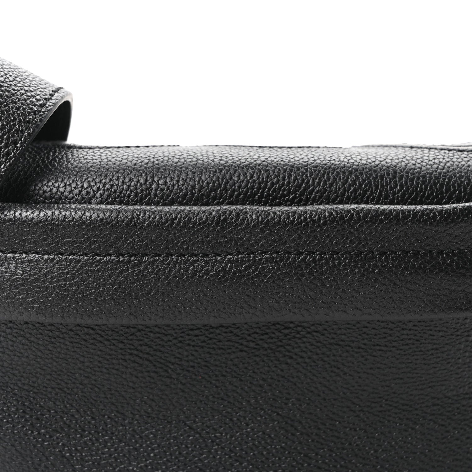 Gucci Grained Calfskin Embossed GG Monogram Belt Bag 100 40 Black 9 of 11