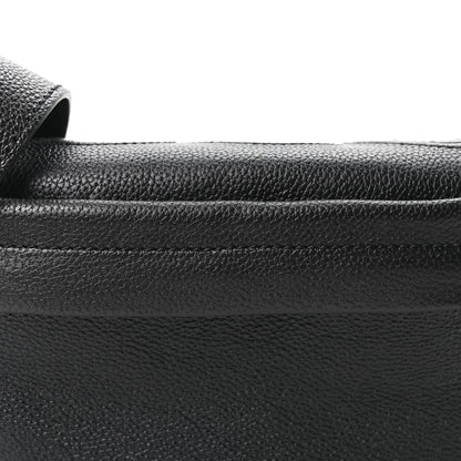 Gucci Grained Calfskin Embossed GG Monogram Belt Bag 100 40 Black 9 of 11