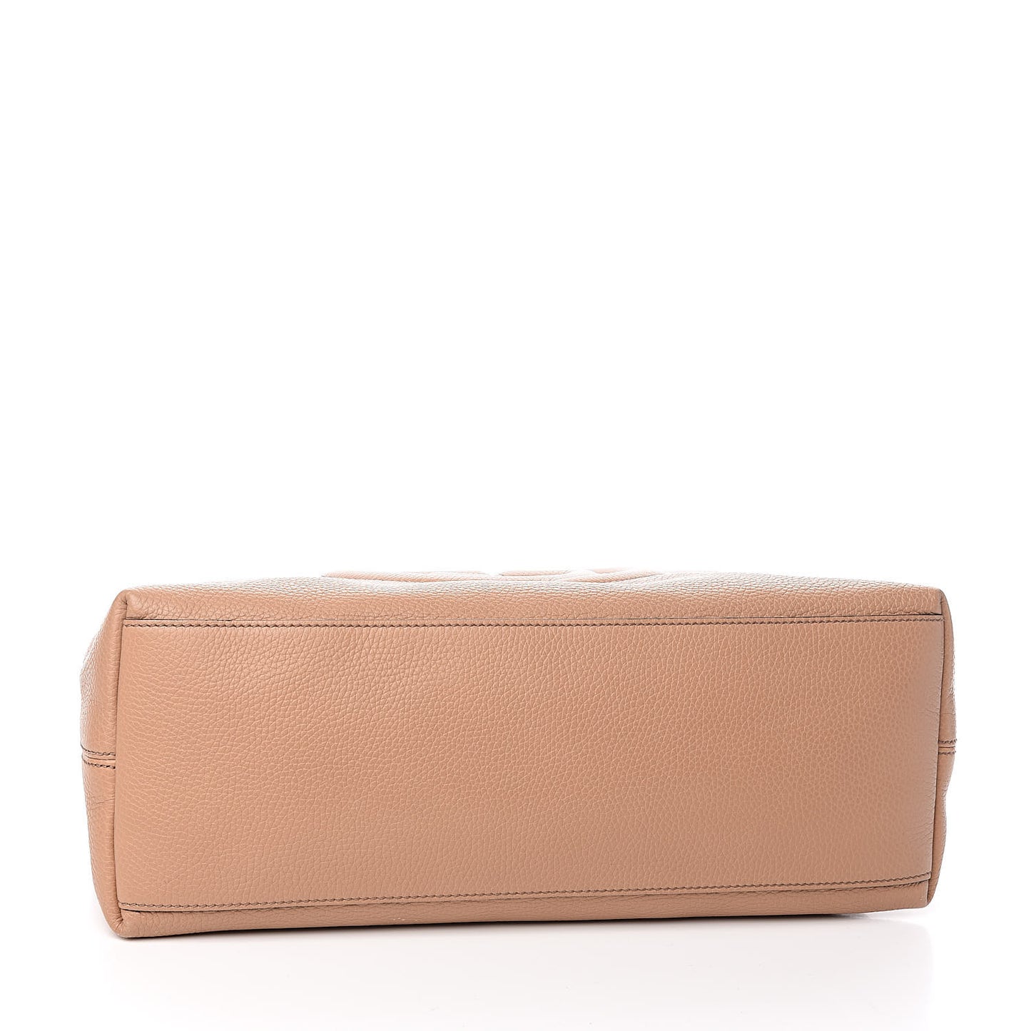 Pebbled Calfskin Medium Soho Chain Shoulder Bag Camelia