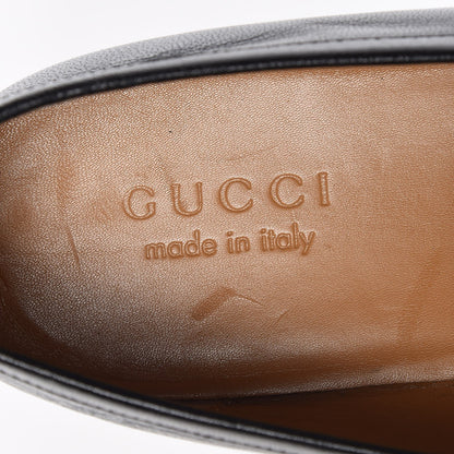 Gucci Goatskin Web Mens GG Loafers 10 Black 7 of 10