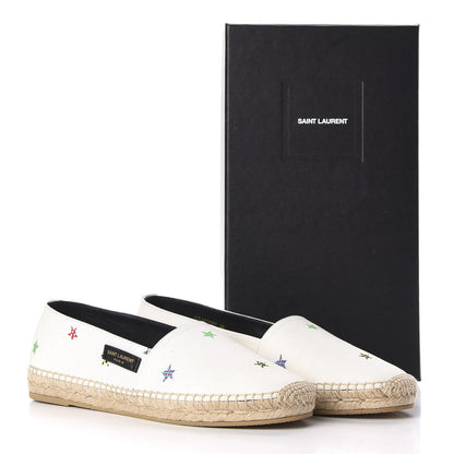 Saint Laurent Canvas Solaris Fun Star Espadrilles 39 10 of 10