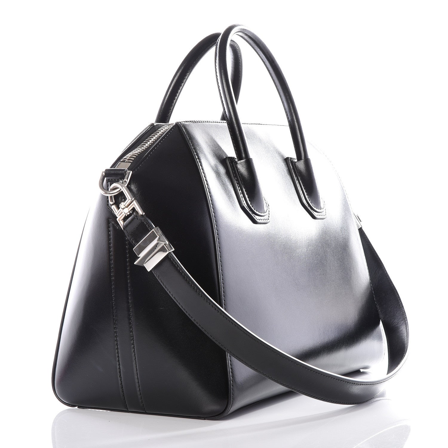 Givenchy Shiny Lord Calfskin Medium Antigona Black 2 of 16
