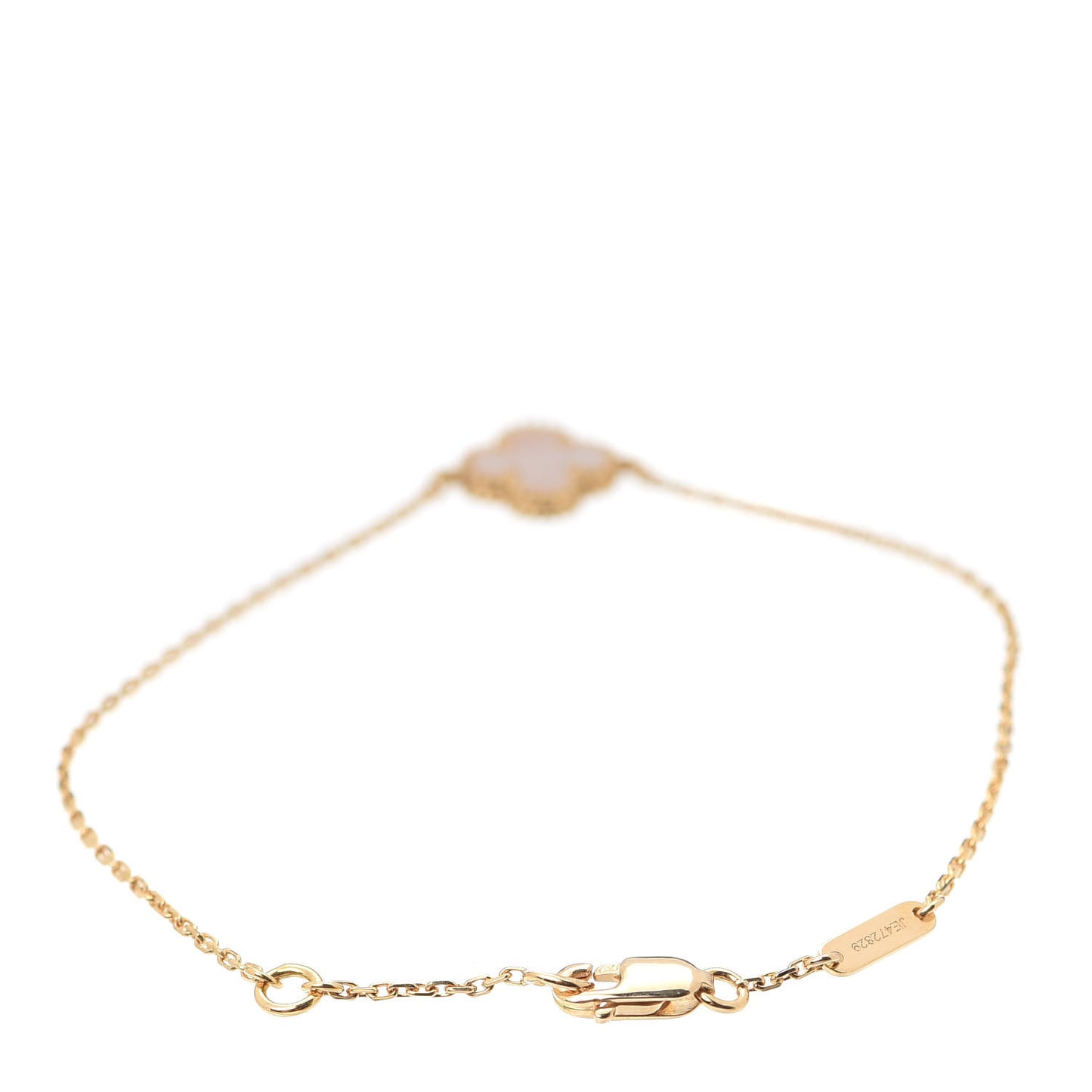 18K Yellow Gold Mother of Pearl Sweet Alhambra Bracelet