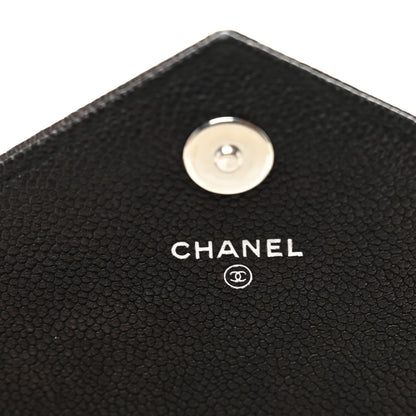 Chanel Goatskin Chevron Quilted Statement Wallet On Chain WOC Black 6 of 11