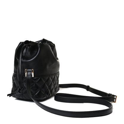 Versace Nappa Quilted Medusa Bucket Bag Black 3 of 15