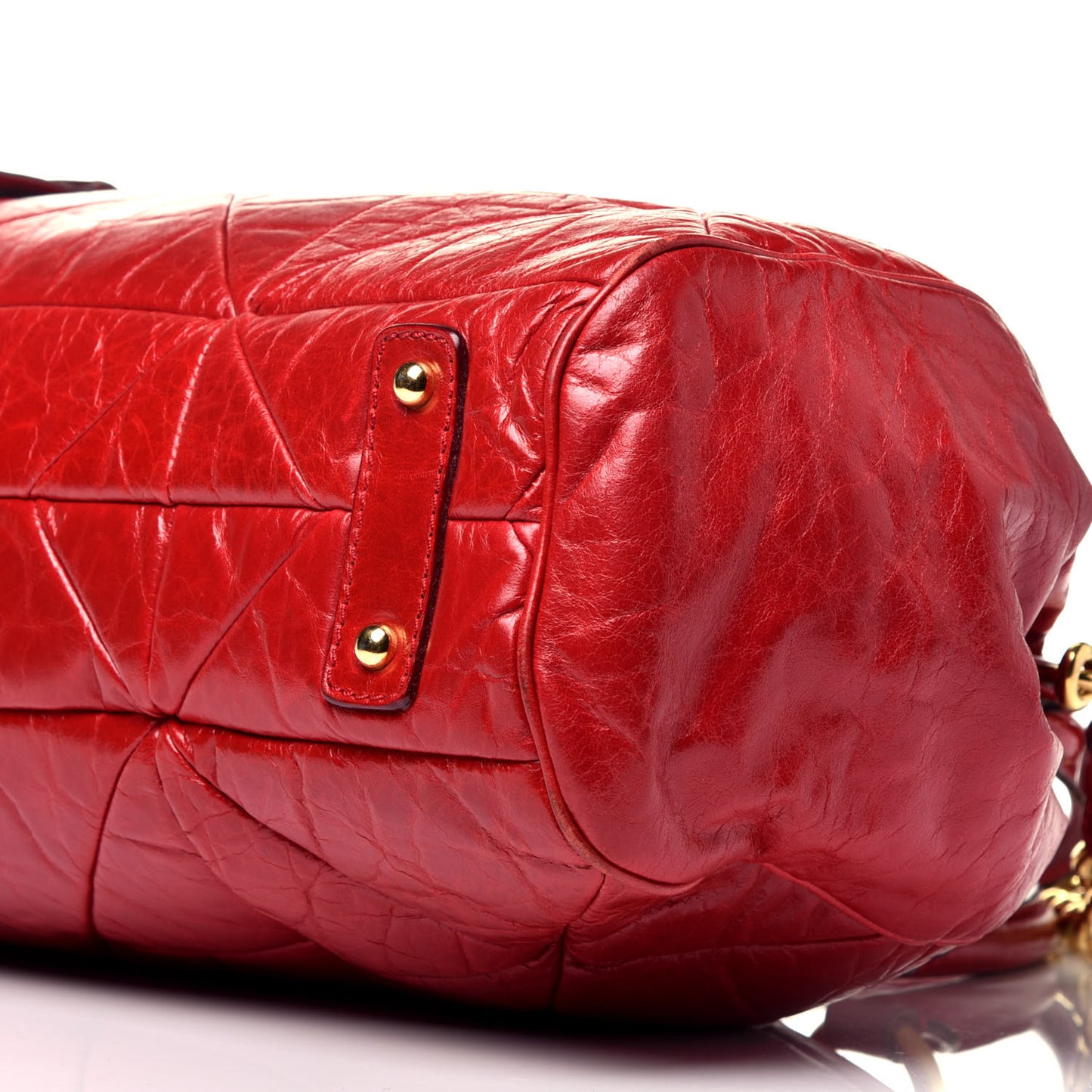 Calfskin Patchwork Stam Red