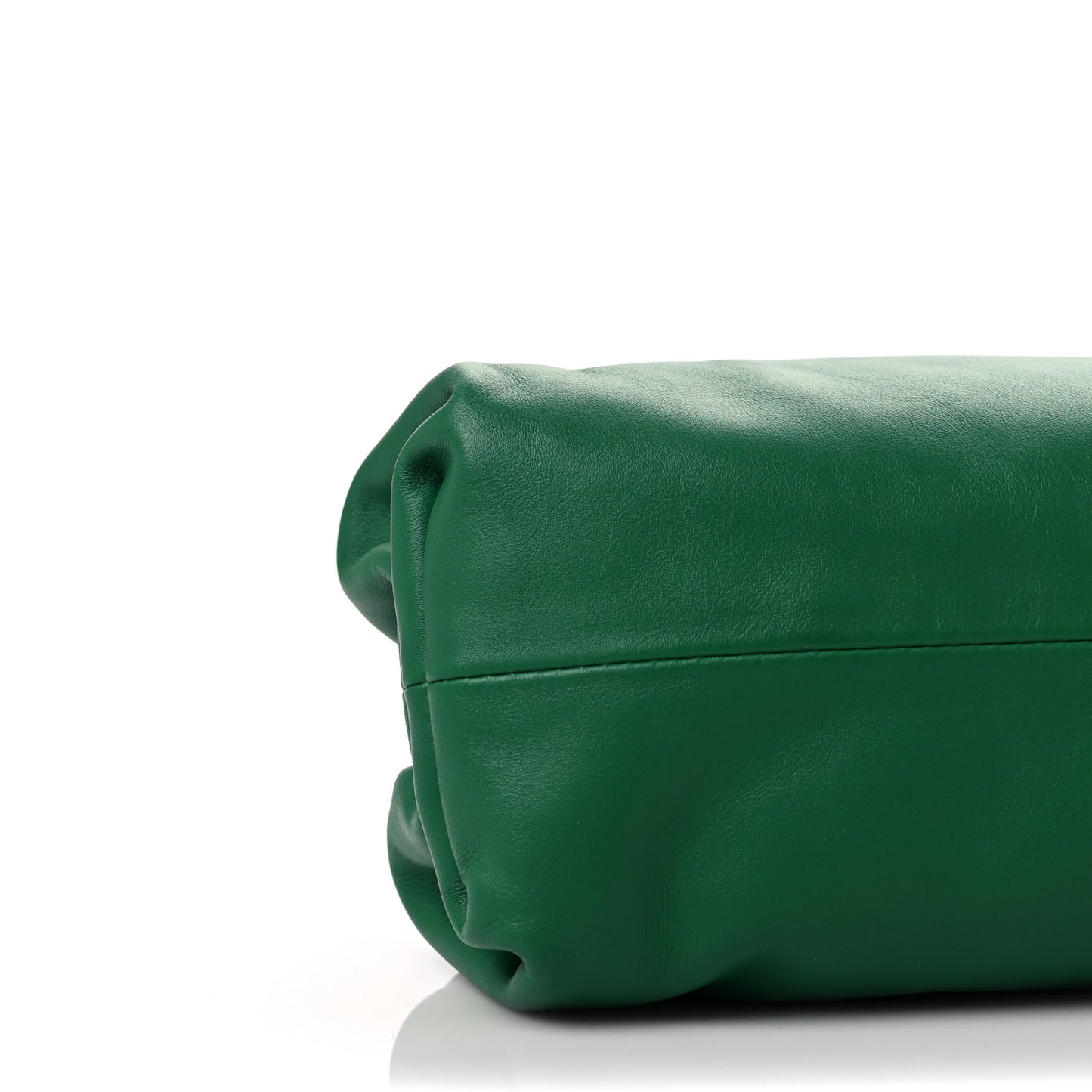Smooth Butter Calf The Pouch Oversized Clutch Racing Green