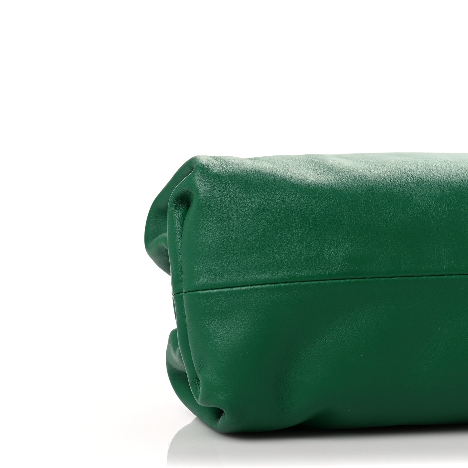 Bottega Veneta Smooth Butter Calf The Pouch Oversized Clutch Racing Green 8 of 9