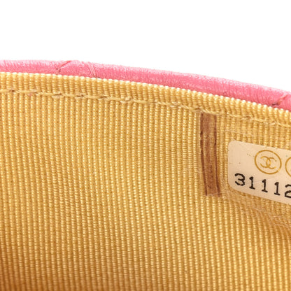 Chanel Lambskin Quilted Glasses Case With Chain Pink Yellow 8 of 12