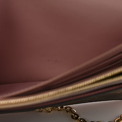 Louis Vuitton Monogram Flore Chain Wallet Rose Ballerine 7 of 17