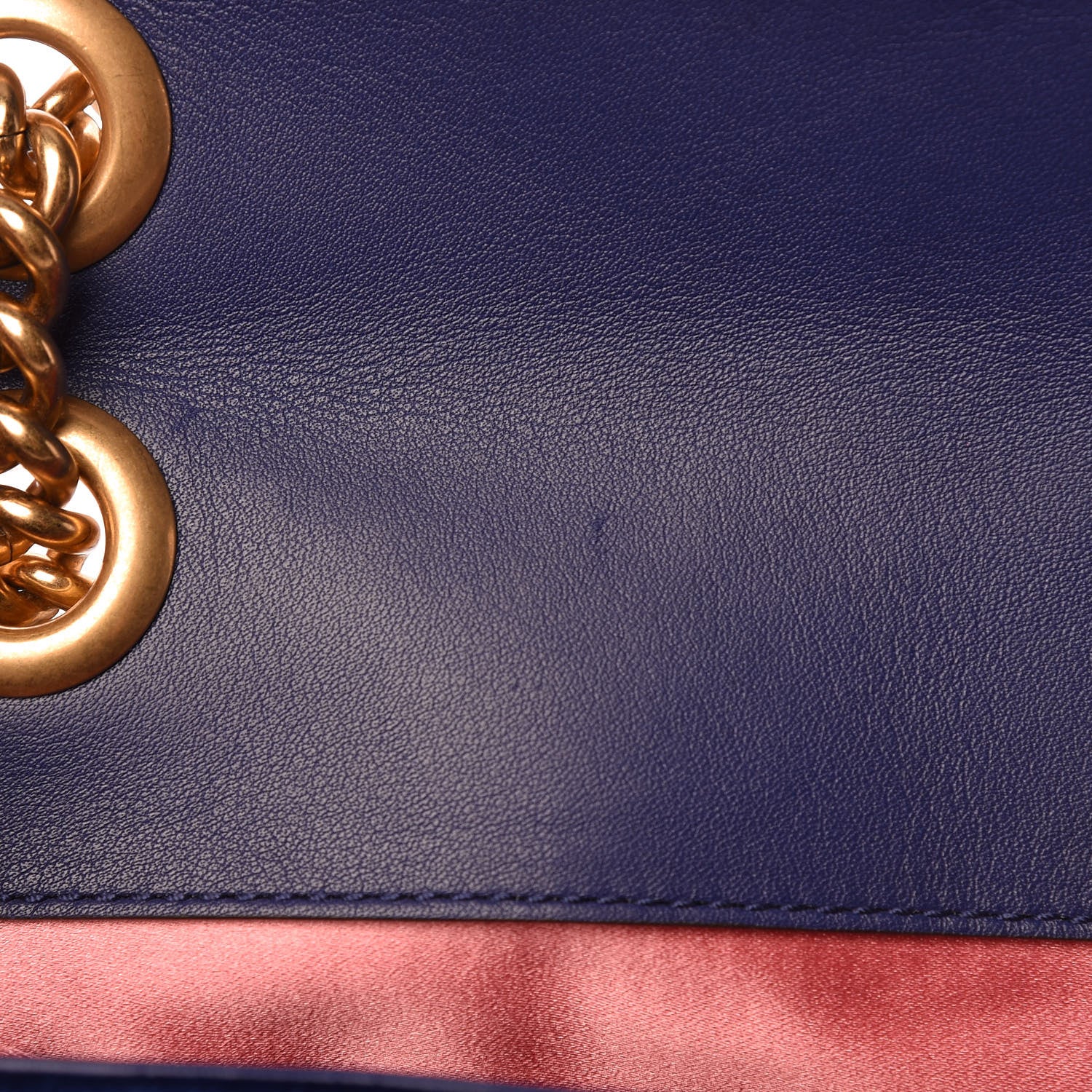 Gucci Velvet Matelasse Mini GG Marmont Shoulder Bag Cobalt Blue 11 of 11
