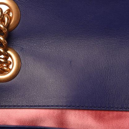 Gucci Velvet Matelasse Mini GG Marmont Shoulder Bag Cobalt Blue 11 of 11