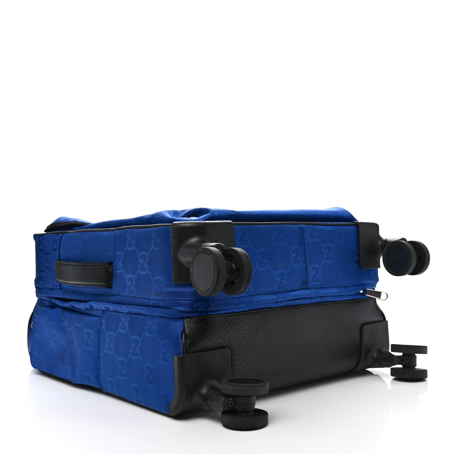 Gucci Econyl Nylon Monogram Off The Grid Suitcase Guilted Blue