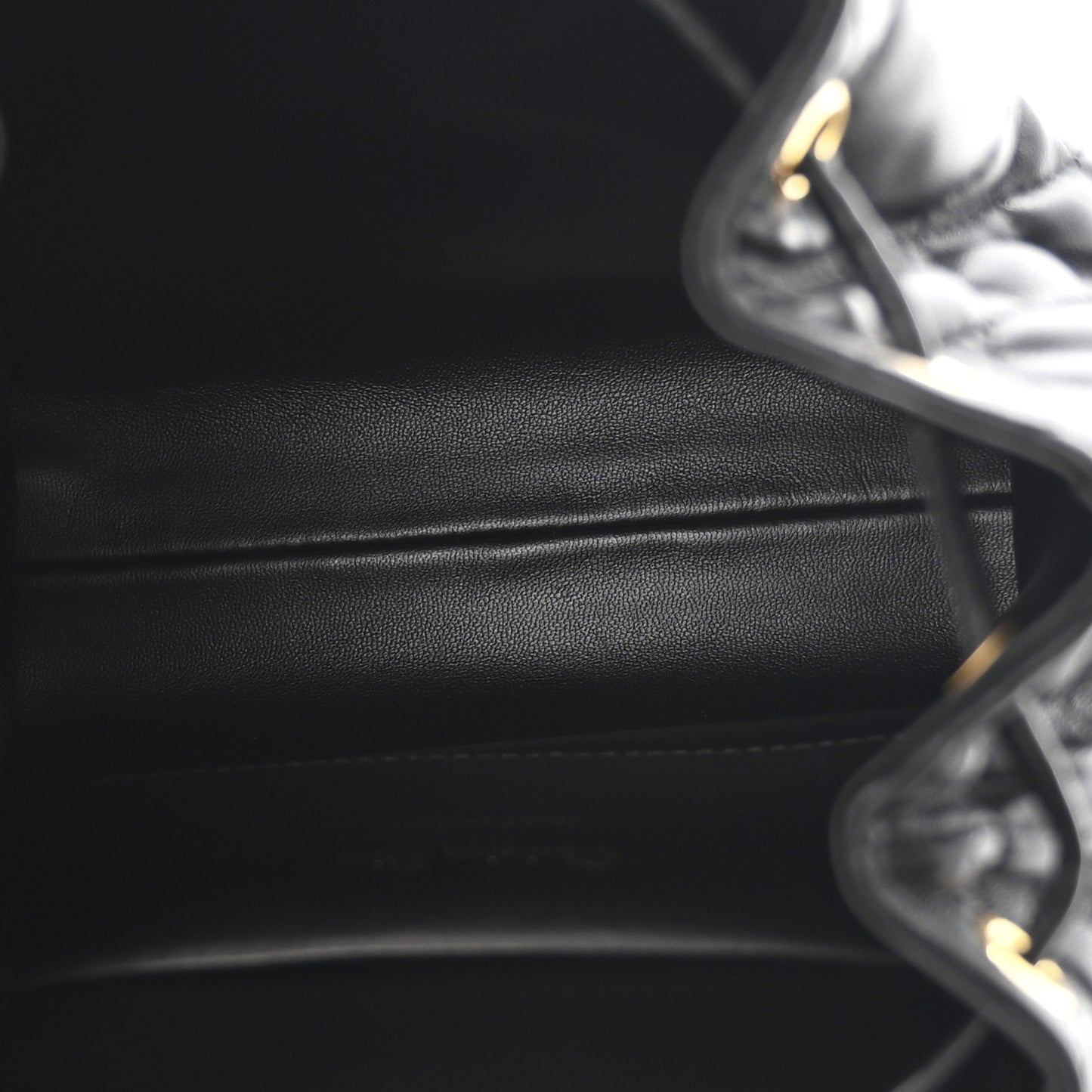 Lambskin Macrocannage Small Caro Backpack Black