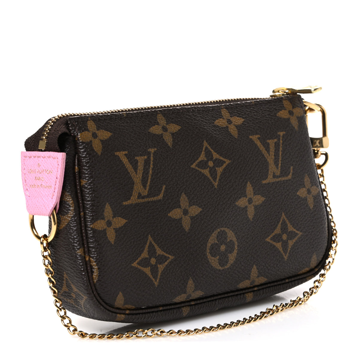 Louis Vuitton Monogram 2022 Christmas Animation Paris Mini Pochette Accessories Pink 3 of 7