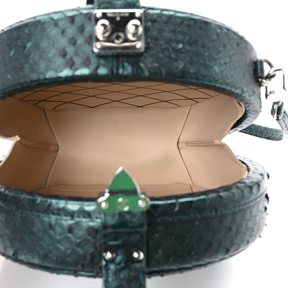Louis Vuitton Snakeskin Petite Boite Chapeau Deep Green 5 of 8